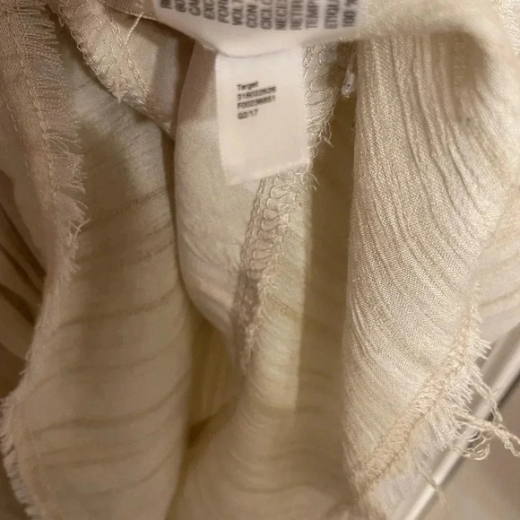 Knox Rose distressed hem sleeveless linen embroidered boho hippie western XL - Picture 6 of 10